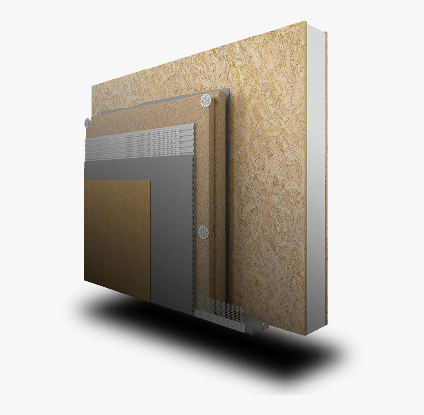 Structural Insulated Panels Wood Fibre System Image - Plywood, HD Png Download, Free Download