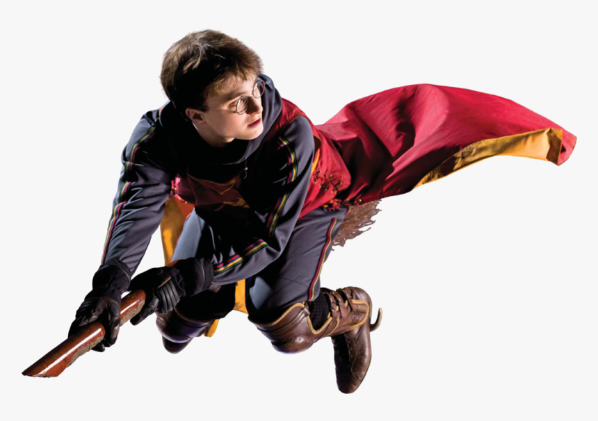 Harry Potter On Broom Png - Harry Potter Quidditch Png, Transparent Png, Free Download