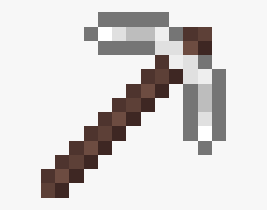 Transparent Minecraft Sword Clipart - Iron Pickaxe Minecraft Png, Png Download, Free Download