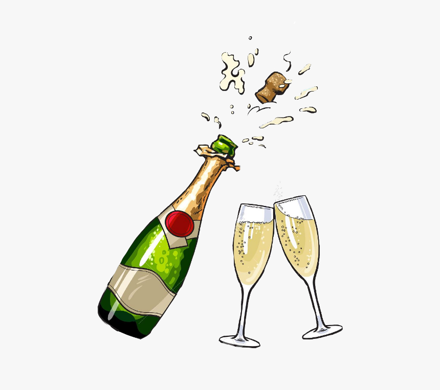 Champagne Bottle Clipart , Png Download - Champagne Bottle ...