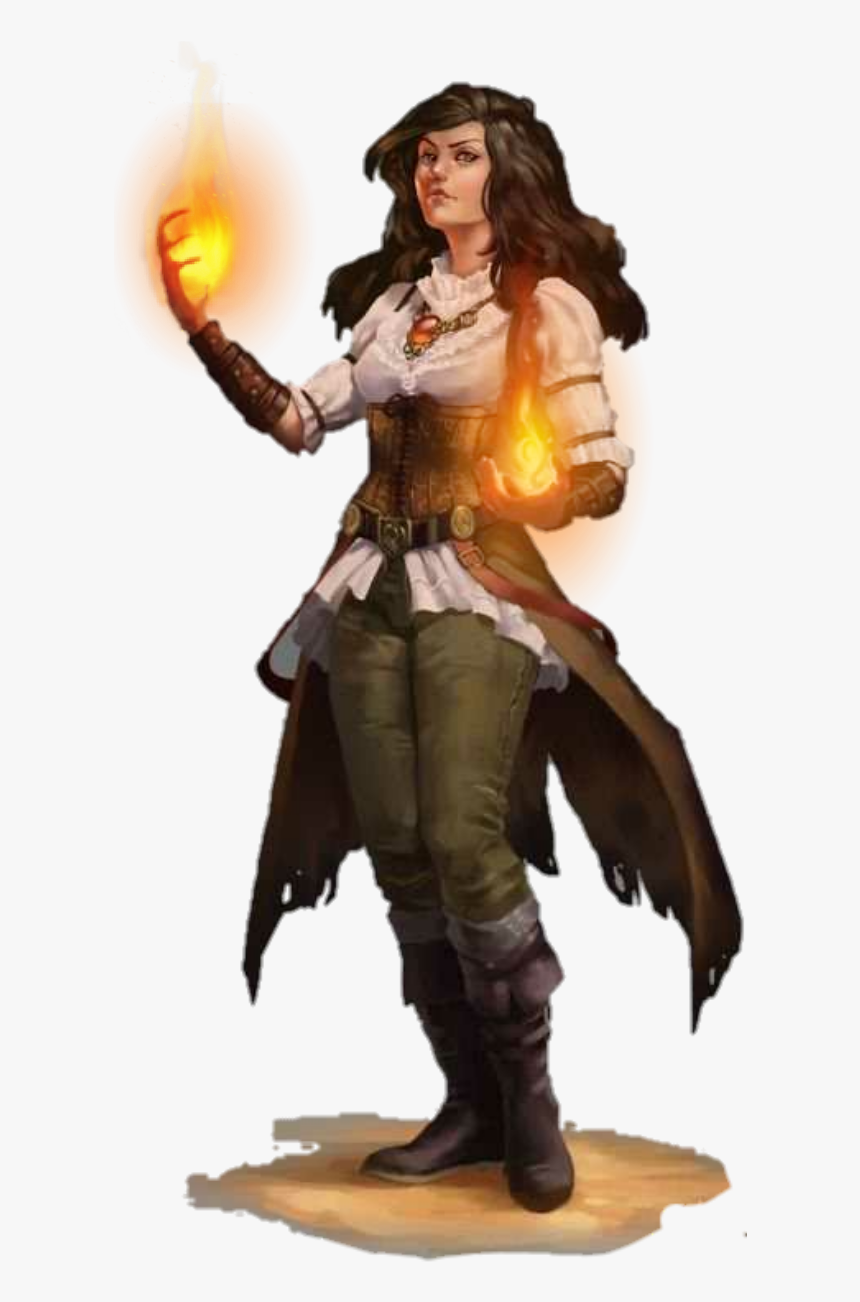 #woman #female #witch #sorceress #magic #fantasy #png - Female Human D&d Adventurer, Transparent Png, Free Download