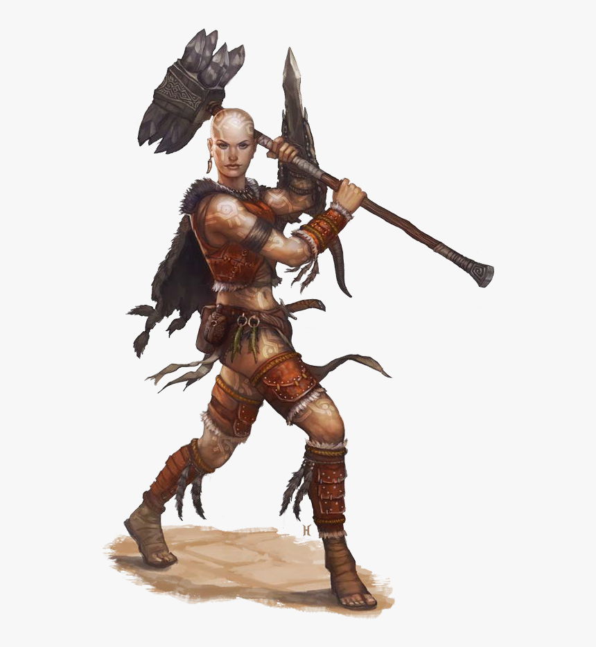 Dungeons And Dragons Female Barbarian, HD Png Download, Free Download