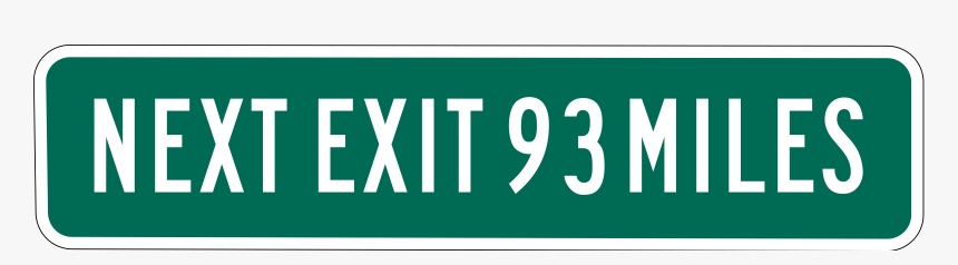 Next Exit 93 Miles Clip Arts - Parallel, HD Png Download, Free Download