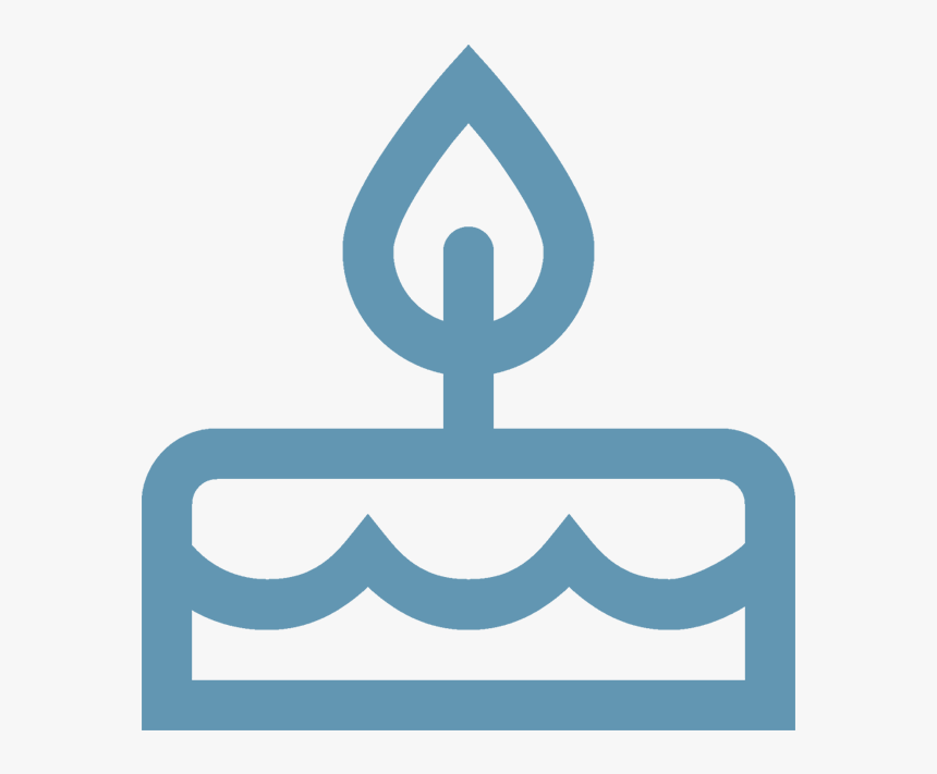 Cake Icon Blue - Icone Anniversaire, HD Png Download, Free Download