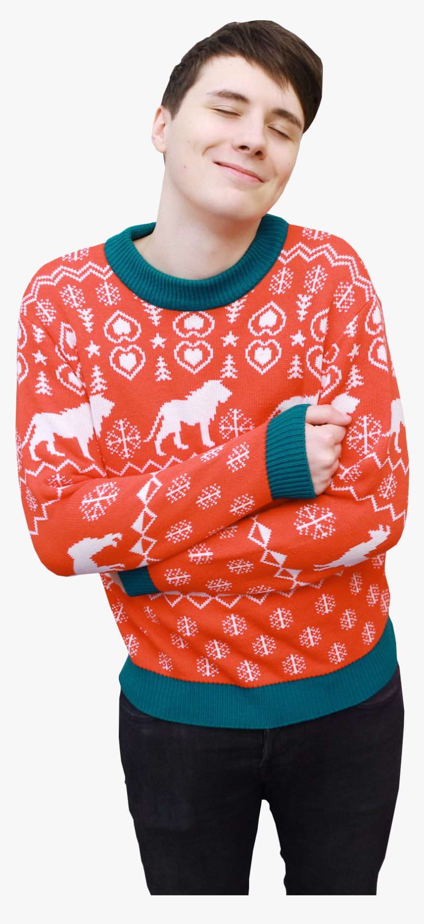 Dan And Phil Tumblr Icons Png Dan And Phil Tumblr Icons - Dan And Phil Christmas Sweater, Transparent Png, Free Download