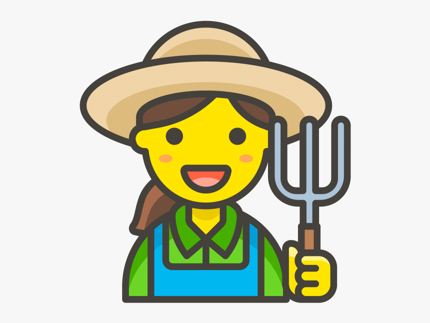Woman Farmer Emoji - Man Farmer Icon, HD Png Download, Free Download