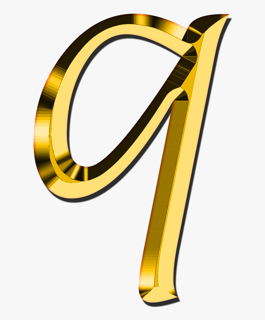Q Letter Transparent - Small Letter A Gold, HD Png Download, Free Download