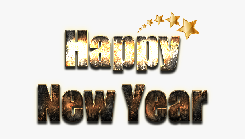 Happy New Year Word Png File - Graphic Design, Transparent Png, Free Download