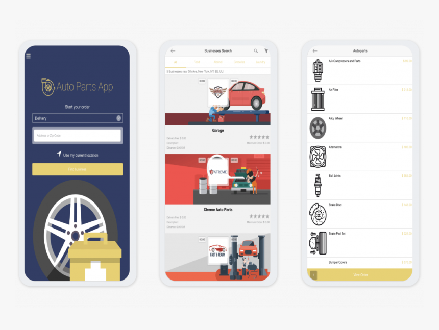 Develop Car Parts Delivery App - Car Part Web App, HD Png Download, Free Download