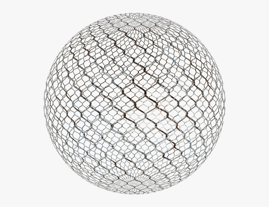 Chain-link Iron Wire Fence Texture Woven In Diamond - Sphere, HD Png Download, Free Download