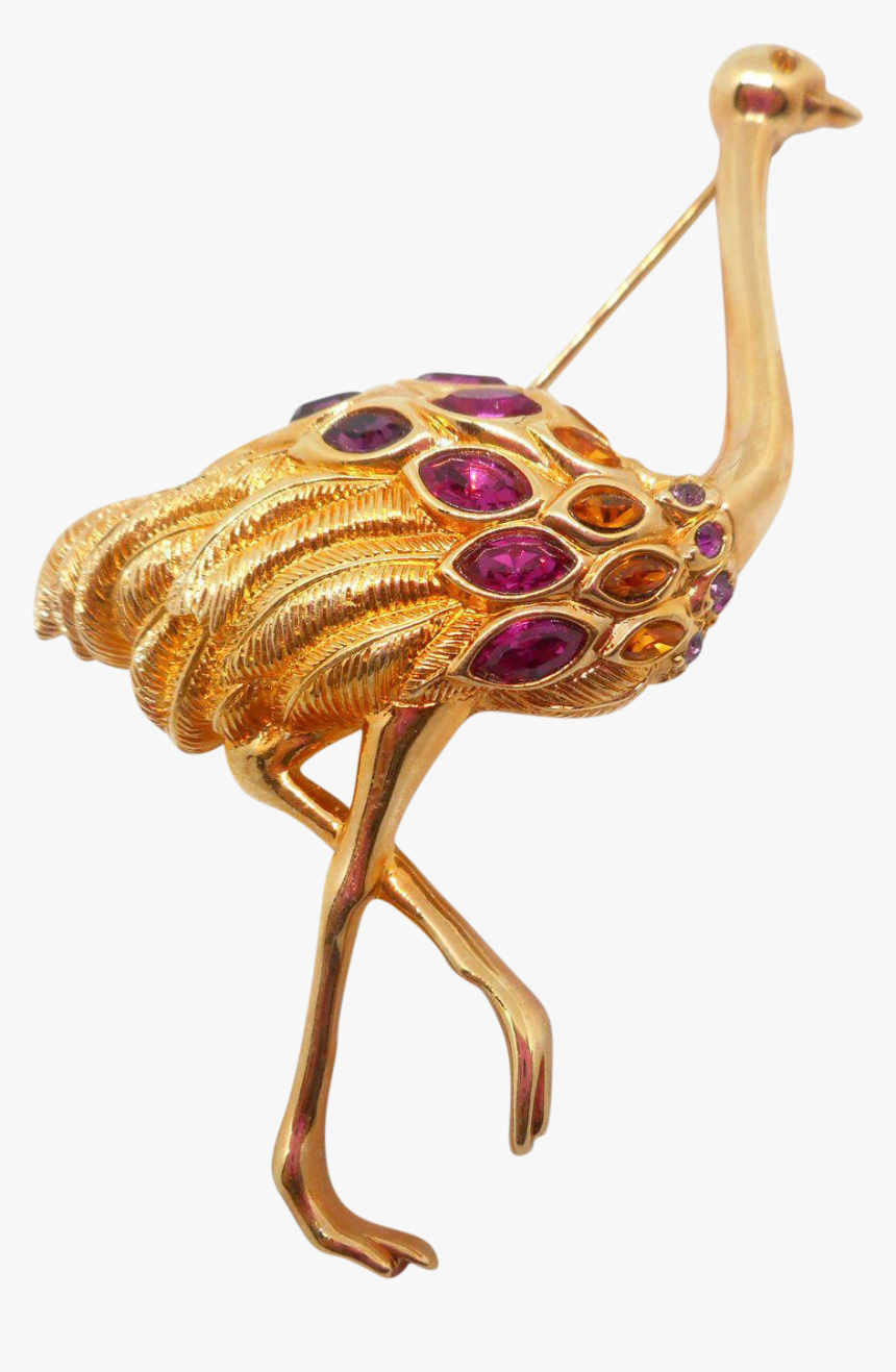 Swarovski Ostrich Or Emu Pin, HD Png Download, Free Download