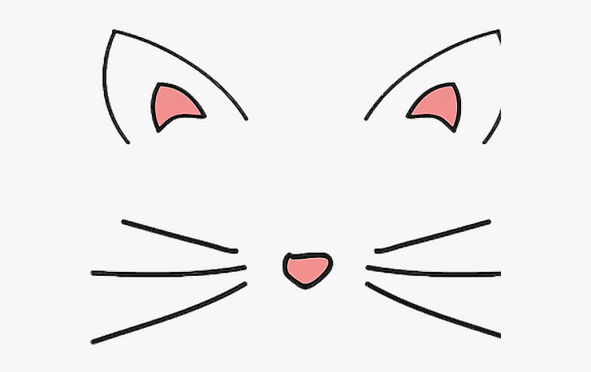 #cat #cats #catears #catnose #tumblr #sticker - Animal Ears Transparent Background, HD Png Download, Free Download