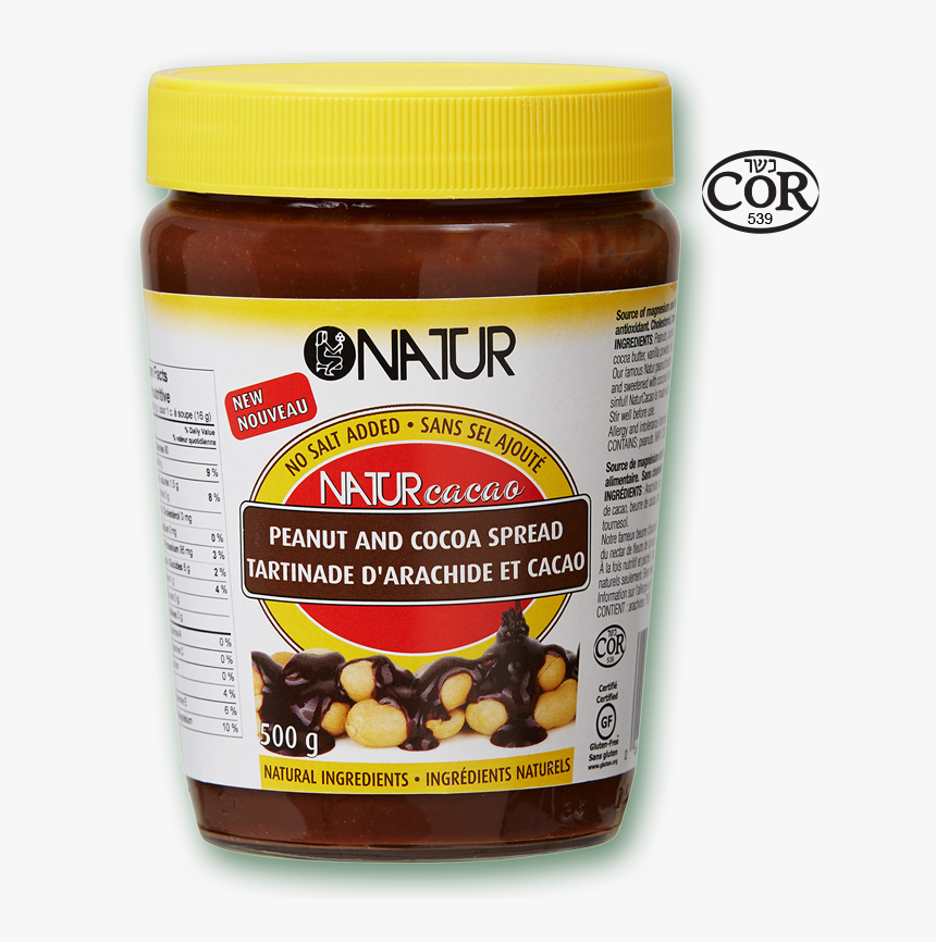 Peanut And Cocoa Spread - Natur Chocolate Peanut Butter, HD Png Download, Free Download