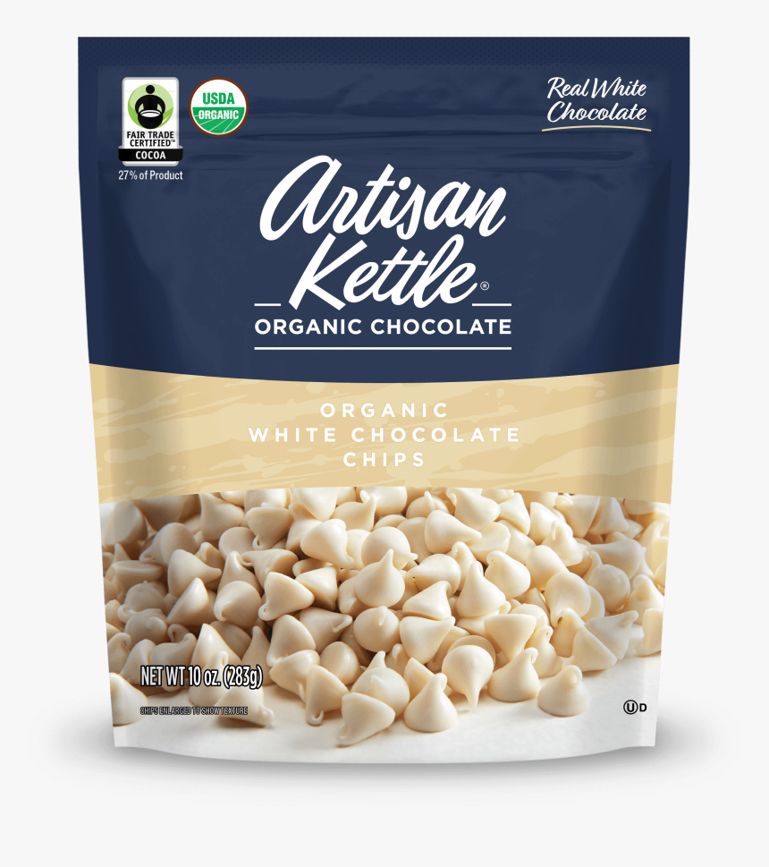 Organic White Chocolate Chips - Artisan Kettle Bittersweet Chocolate Chips Organic, HD Png Download, Free Download