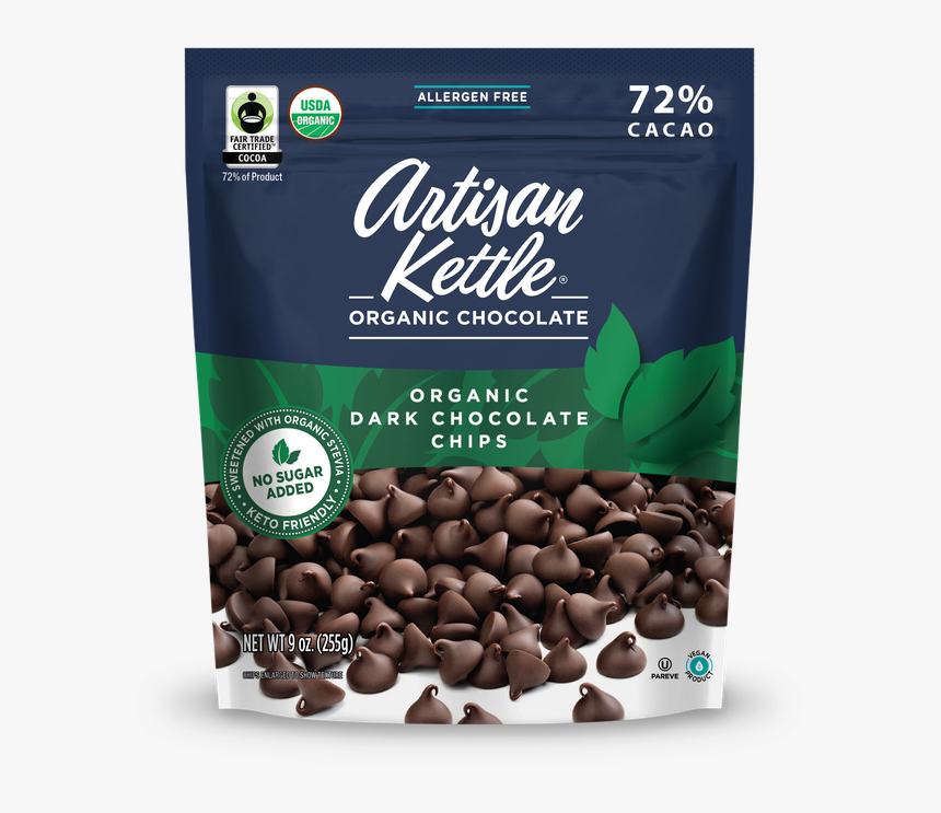 Artisan Kettle Organic Chocolate Chips, HD Png Download, Free Download