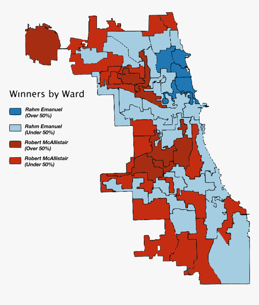 Chigago- - High Resolution Chicago Ward Map, HD Png Download, Free Download