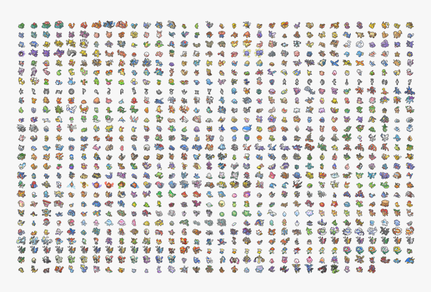 All Pokemon Box Sprites, HD Png Download, Free Download