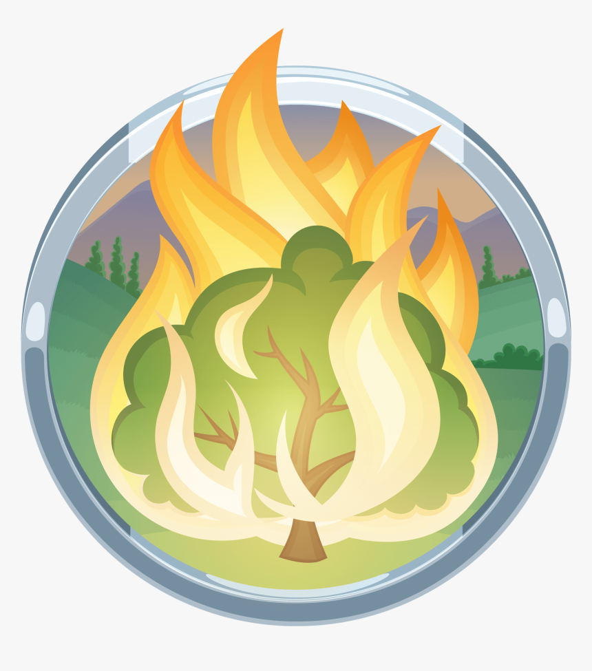 Transparent Moses Png - Burning Bush Bible Png, Png Download, Free Download