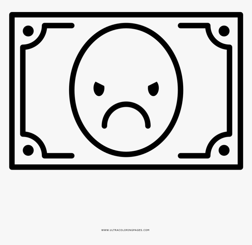 Angry Coloring Page - Place Card Icon Png, Transparent Png, Free Download