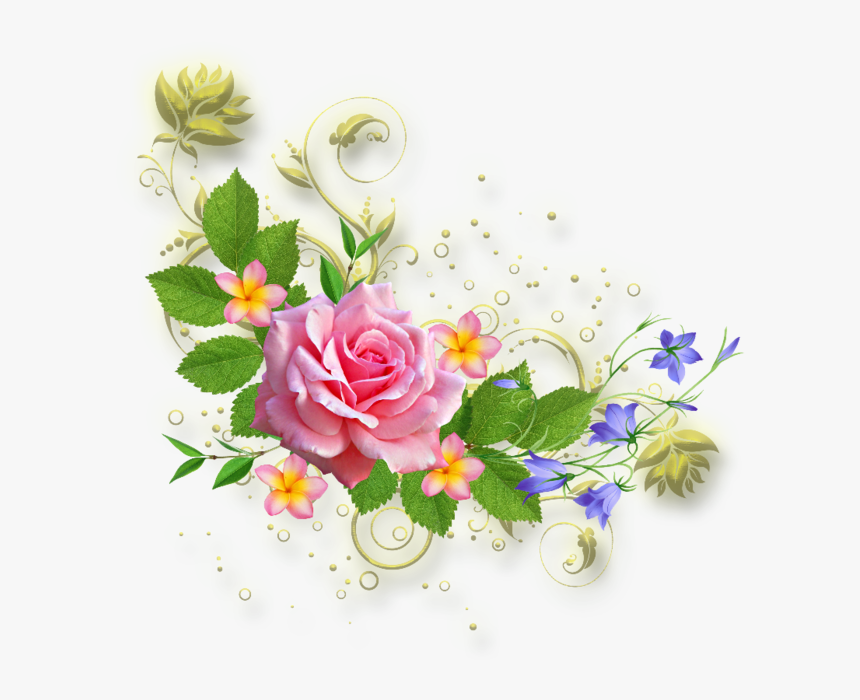 Transparent Ramo De Flores Png - Flower Corner Design Png, Png Download, Free Download