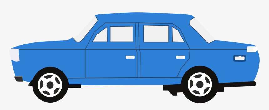 Blue Car Clipart Clip Art - Blue Big Car Clipart, HD Png Download, Free Download