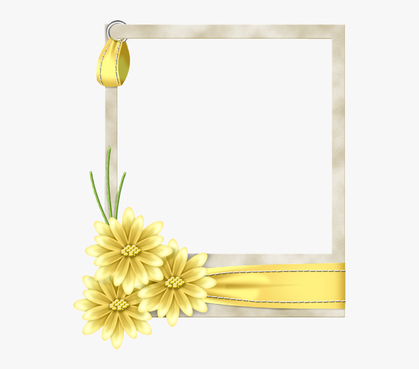 White Flower Frame Png, Transparent Png, Free Download