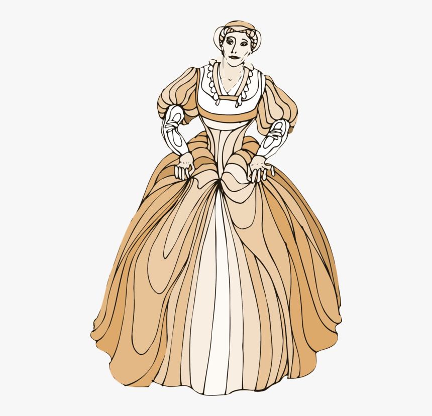 Gown,victorian Fashion,art - Clipart Images Of Shakespeare Characters, HD Png Download, Free Download