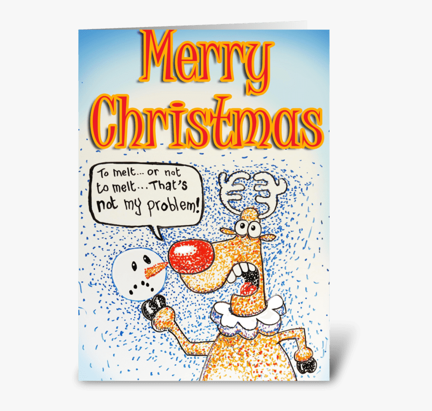 Reindeer Hamlet Greeting Card - Poster, HD Png Download, Free Download