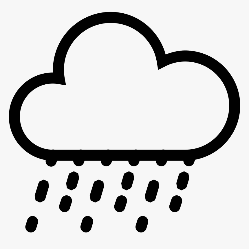 Heavy Rain Icon - Cloud With Lightning Icon, HD Png Download, Free Download
