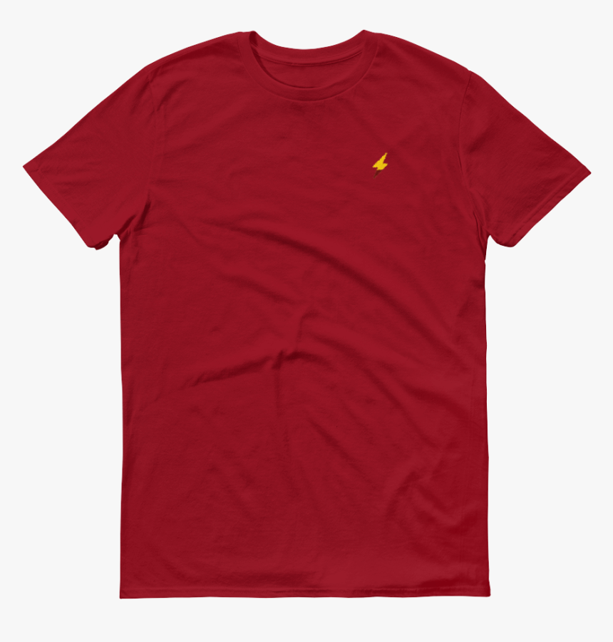 Lightning Bolt Shirt - Girl School Red Shirt, HD Png Download - kindpng