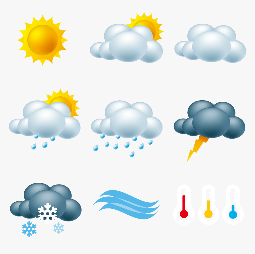 Weather Forecast Symbols Png, Transparent Png, Free Download