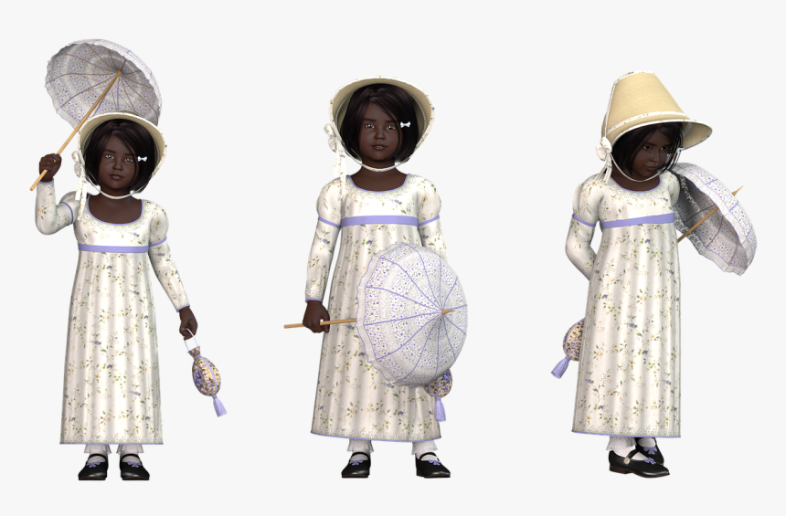 African American, Girl, Child, Regency, People, Young - Costume, HD Png Download, Free Download