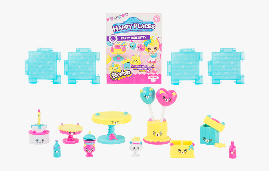 Shopkins Happy Places Season 3 Party Time Kitty Decorator"s - Shopkins, HD Png Download, Free Download