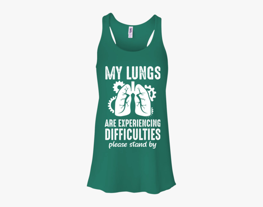 Lungs Experiencing Difficulties Flowy Racerback Tank - St Patricks Day Shirt, HD Png Download, Free Download