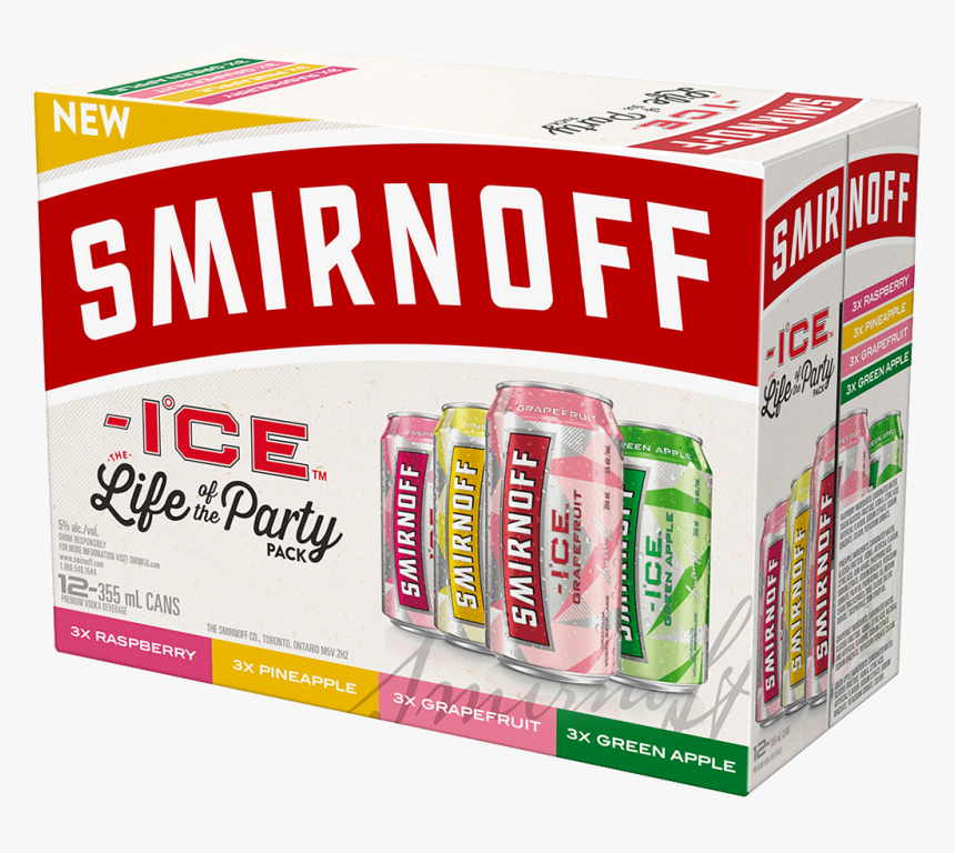 Smirnoff Ice Flavours Variety Pack 12 X 355 Ml - 12 Pack Smirnoff Ice, HD Png Download, Free Download