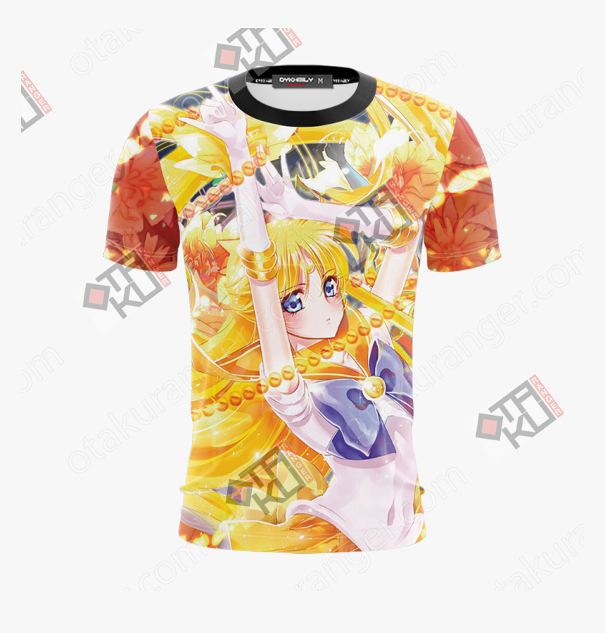 Sailor Moon Sailor Venus Unisex 3d T-shirt - Fan Art Sailor Venus, HD Png Download, Free Download