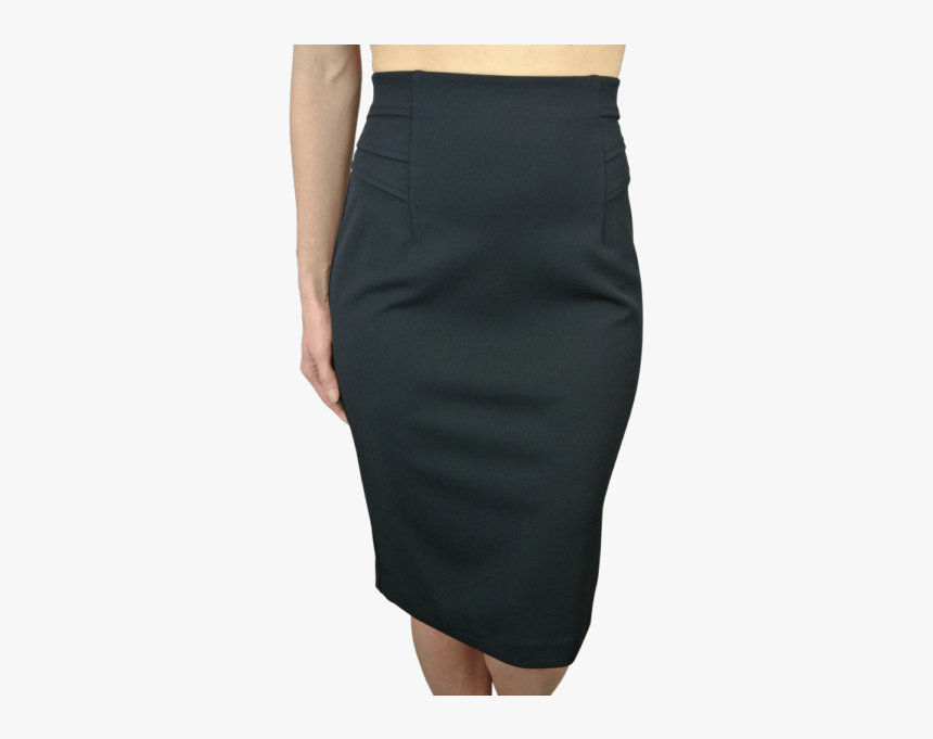 Pencil Skirt With Elastic Waist - Pencil Skirt, HD Png Download, Free Download