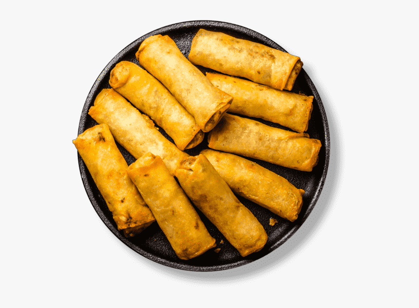 Transparent Spring Roll Png - Spring Rolls On Plate, Png Download, Free Download