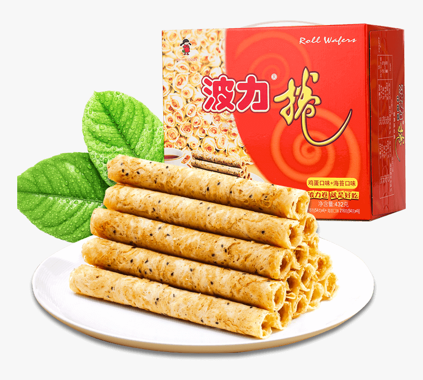 [boli Egg Roll 432g] Wave Roll Seaweed Roll Egg Roll - Barquillo, HD Png Download, Free Download