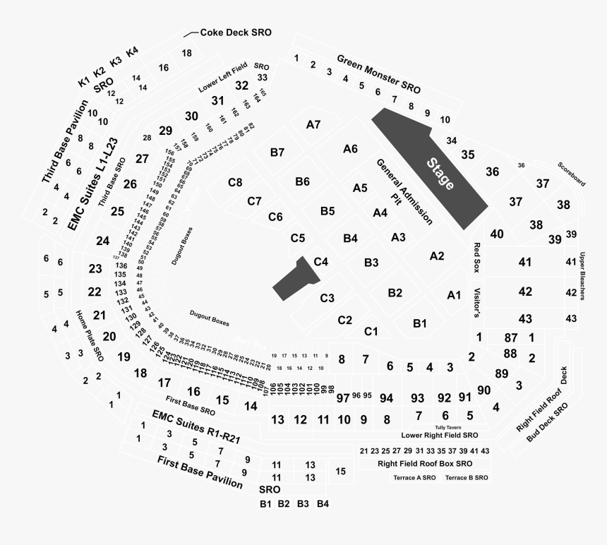 Fenway Park Loge Box Row Hh, HD Png Download, Free Download