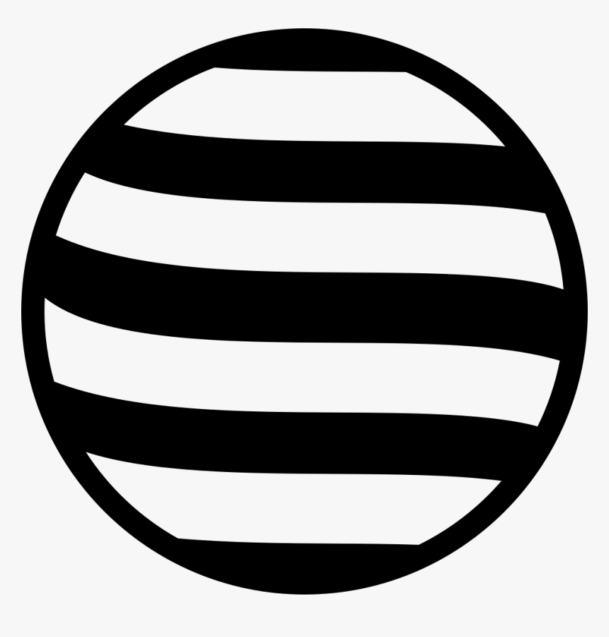 Striped Circle - Black And White Striped Circle, HD Png Download, Free Download