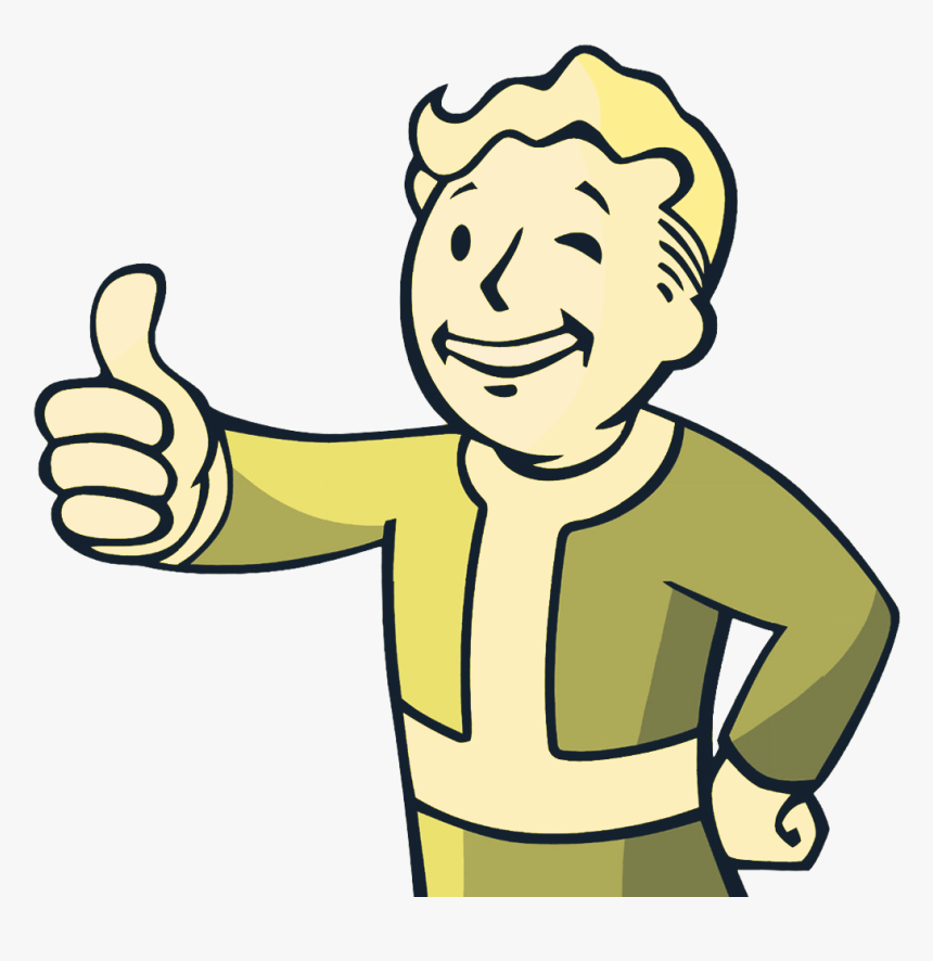 Fallout 4 Pip Boy Png , Png Download - Vault Boy Thumbs Up Png, Transparent Png, Free Download