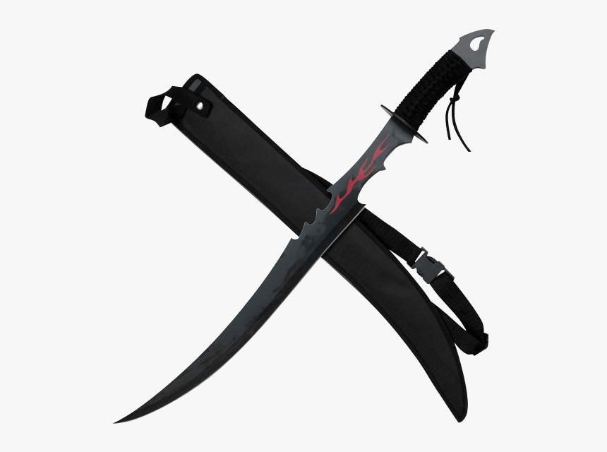 Black Flame Warrior Sword - Bowie Knife, HD Png Download, Free Download