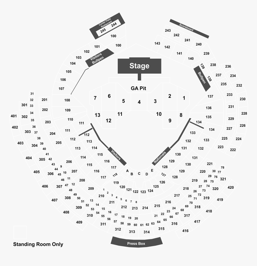 Nationals Playoff Ticket Seating Chart, HD Png Download, Free Download