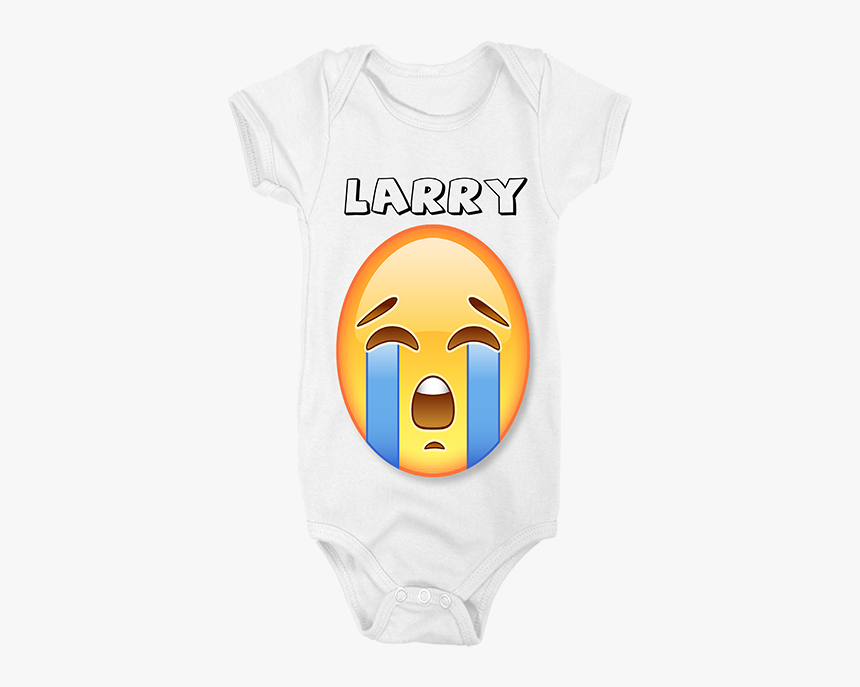 Crying Emoji Customised Baby Grow - Smiley, HD Png Download, Free Download