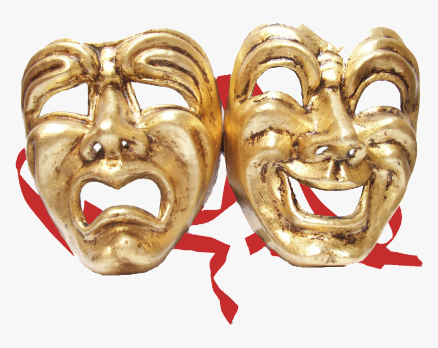Comedy Tragedy Masks Png, Transparent Png, Free Download