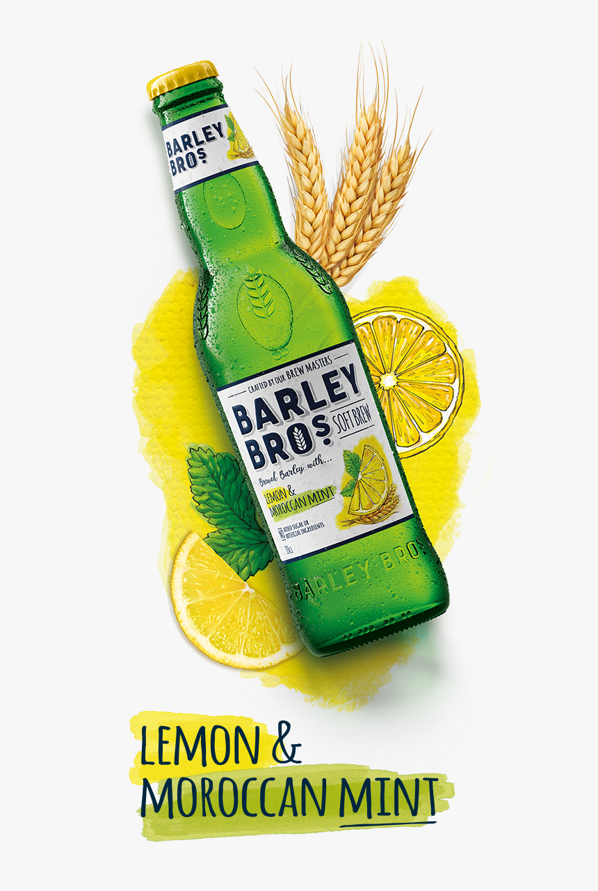 Productlineup Main Image 33cl Bottle Layingdown Lemon - Barley & Bros Nordic Berries, HD Png Download, Free Download