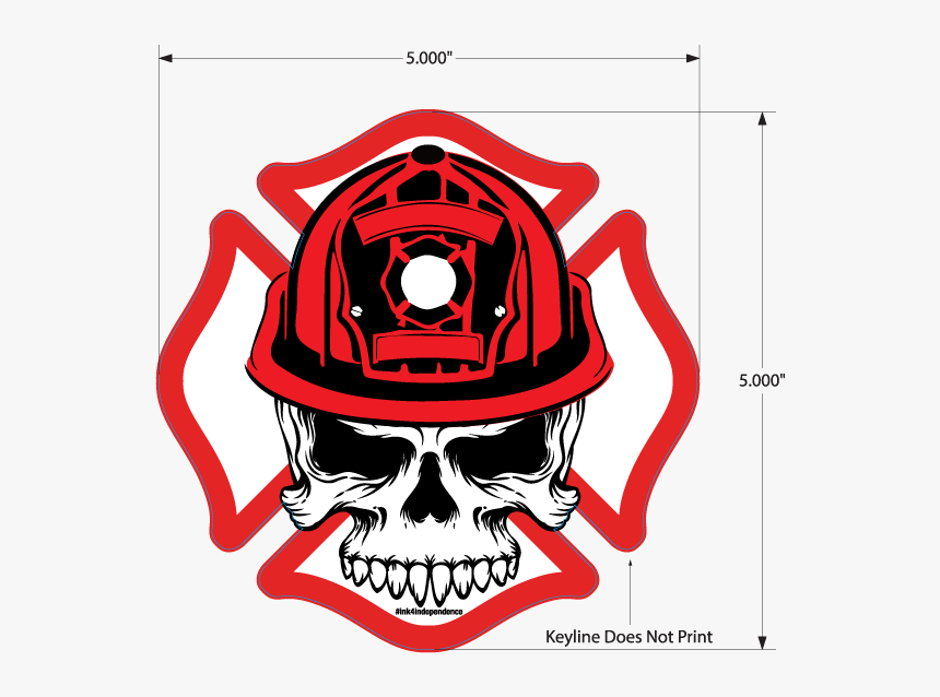 Fire Department Skull Logo Png, Transparent Png, Free Download
