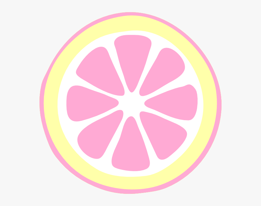 Transparent Lemon Slice Clipart - Pink Lemon Slice Clipart, HD Png Download, Free Download