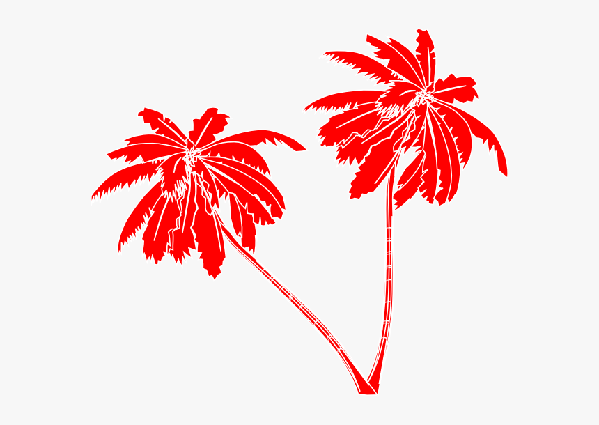 Transparent Christmas Tree Vector Png - Red Palm Tree Png, Png Download, Free Download